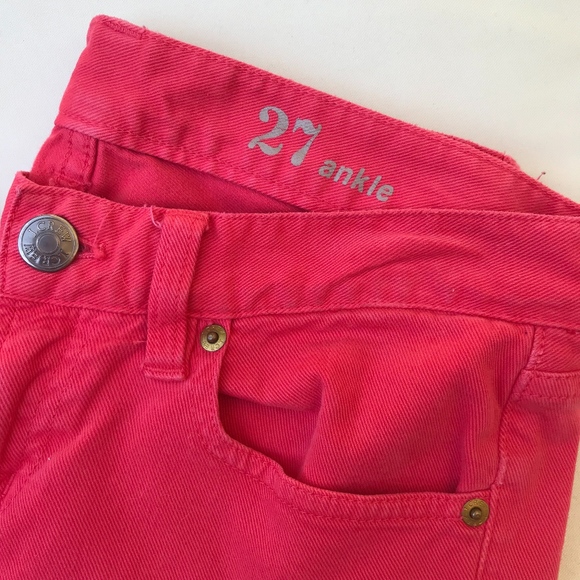J.crew Pink Toothpick Ankle Jeans 27 - Picture 5 of 6